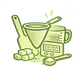 tofu making tools illustration icon